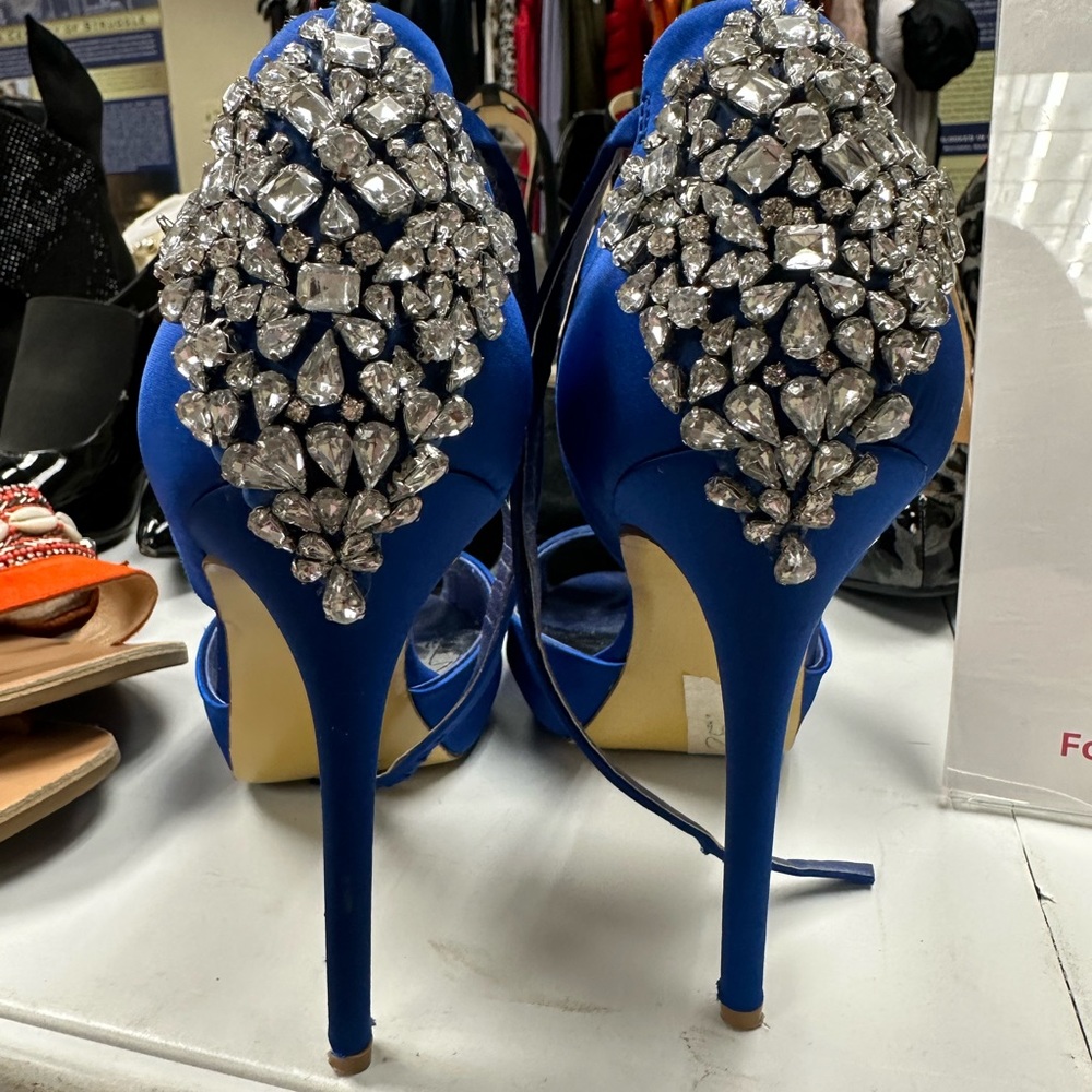 Royal Blue High Heels - 4in